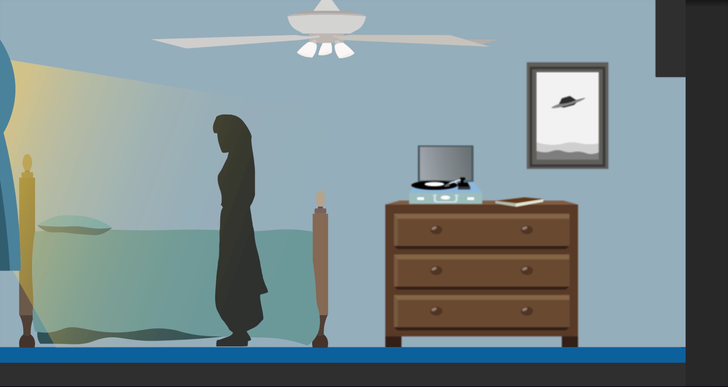 screenshot of game area True's Bedroom